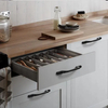 Manija simple de la mesita de noche del cajón del gabinete de los muebles de cocina de la aleación de aluminio del estilo de la fábrica