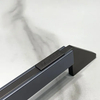 Manijas para muebles Mango de gabinete gris de aluminio moderno con logotipo personalizable
