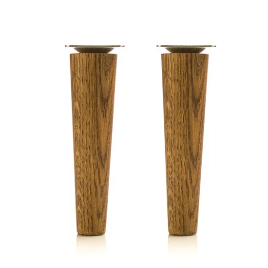 Patas de sofá de madera redondas y cónicas, modernas y elegantes, soporte sólido para sofás, sillas y armarios, fáciles de instalar