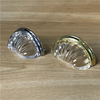 Shell Design Pin Cabinet Kitchen Crystal K9 Cromo y tirador de taza dorado