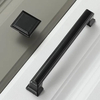 Tiradores para cajones de armario de cocina, tirador negro para muebles, contenedor, taza
