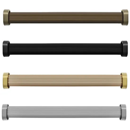 Barra de armario de aleación de aluminio, barra de armario ovalada para colgar ropa