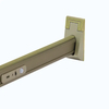 Accesorios de guardarropa Barra de armario ovalada con barra de armario de aluminio color champán negro claro