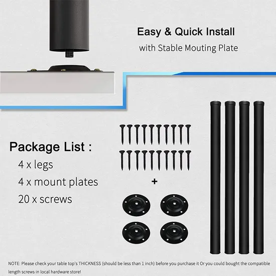 Venta al por mayor Patas de mesa de comedor de café para muebles