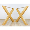 Muebles de oficina, escritorio de comedor, forma de X, patas de mesa de comedor de café de acero de metal