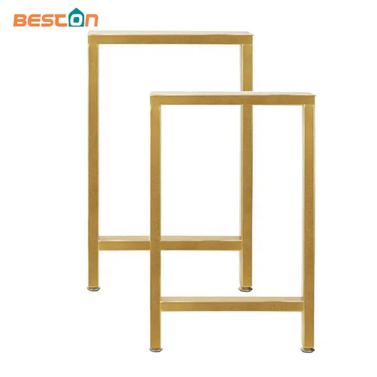 Patas de mesa doradas para escritorio de comedor resistente de hierro fundido
