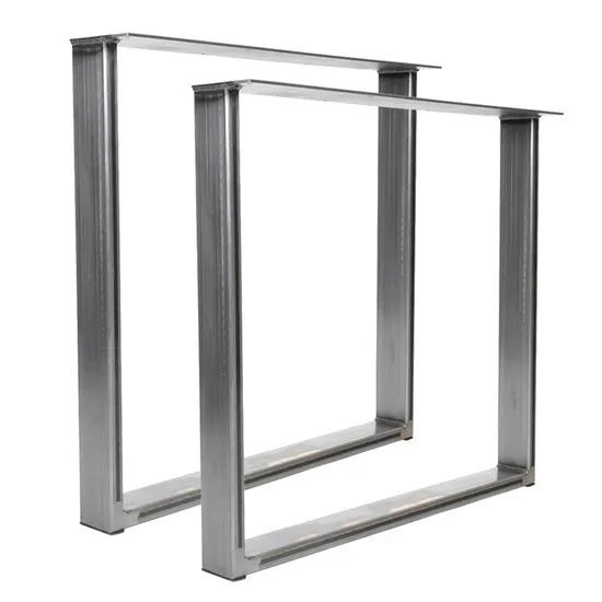 Patas resistentes para muebles, marco de patas de mesa de comedor de acero inoxidable