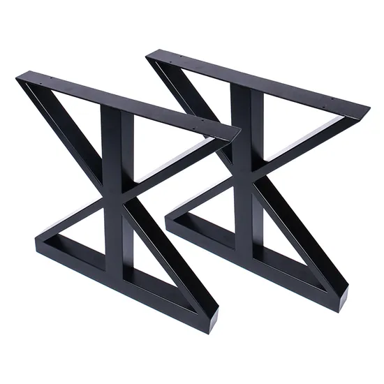 Patas resistentes de la tabla de la forma X del metal de los pies del escritorio del comedor del restaurante de los muebles