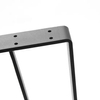 Patas de mesa de metal negro de diseño, patas de barra sólida de acero industrial, patas de decoración