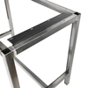 Escritorio de oficina moderno, mesa de comedor para ordenador portátil, marco de mesa de acero
