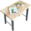 Patas de mesa en forma de L de acero de venta caliente, patas de mesa de comedor de café negras