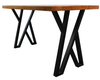 Muebles Mesa de metal Banco Café Industrial Mesa de comedor negra Patas de escritorio
