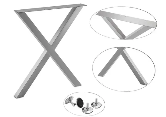 Muebles de acero inoxidable gabinete patas de metal sofá mesa cocina patas ajustables