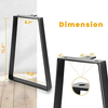 Juego de patas de mesa de comedor de café de metal de lujo, fabricantes de marcos de tuberías