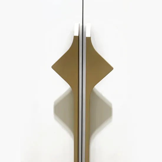 Tirador de puerta de armario de aluminio, tiradores de gabinete de muebles grises dorados antiguos simples