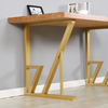Muebles de oficina, escritorio de comedor, patas de mesa de comedor modernas de lujo de metal de acero especial