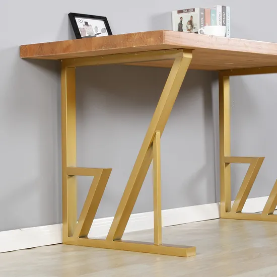 Muebles de oficina, escritorio de comedor, patas de mesa de comedor modernas de lujo de metal de acero especial