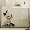 Gabinete consola de madera maciza hecho a mano de alta calidad: personalizable para el hogar, hoteles y pasillos con opciones de almacenamiento