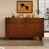 Gabinete de entrada francés vintage de madera maciza: diseño ornamentado tallado a mano para almacenamiento en el pasillo y decoración retro