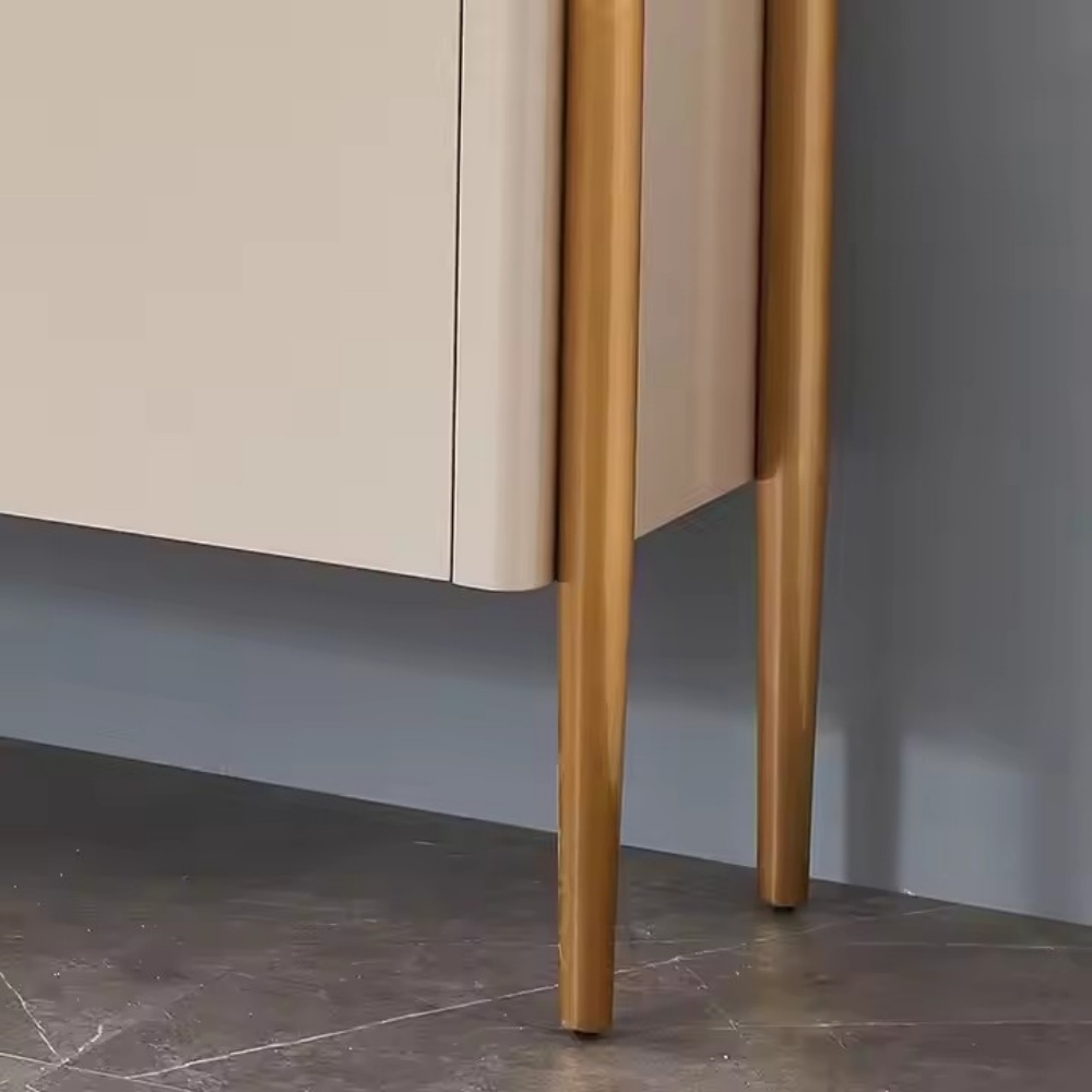 Gabinete lateral de entrada de madera maciza de pared neoclásico chino moderno de lujo con almacenamiento