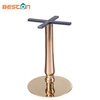 Muebles Café Comedor Cromo Tulipán Metal moderno Acero inoxidable Base de mesa dorada