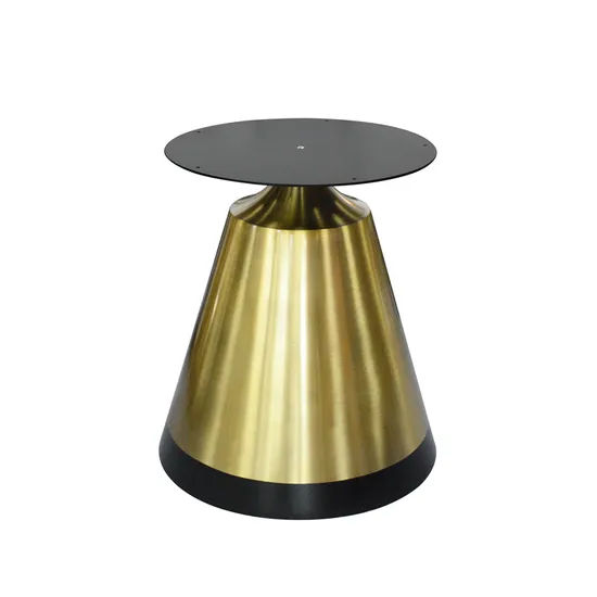 Nuevas patas de mesa de comedor de moda, Base de mesa de restaurante cepillada de acero inoxidable