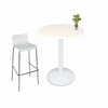 Base de mesa de centro de comedor de hierro blanco adornado vendedora caliente