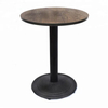 Base de mesa redonda de comedor de mármol con manivela de hierro fundido antiguo barato