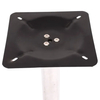 Patas de mesa de comedor plateadas con base de mesa chapada en hierro para uso hotelero