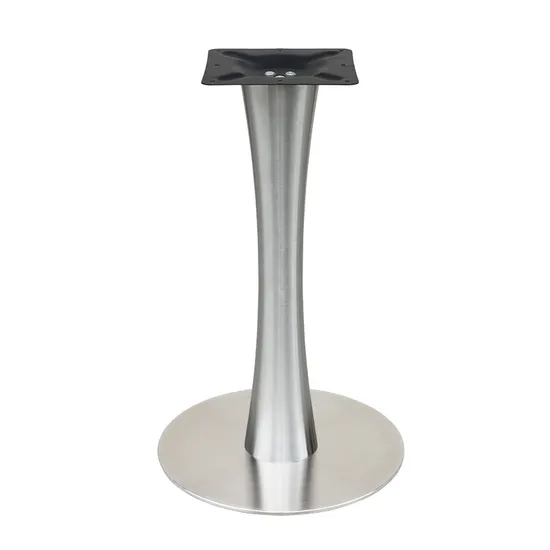 Base de mesa de comedor redonda moderna de acero inoxidable
