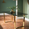 Muebles modernos resistentes para comedor, patas de mesa de metal de acero inoxidable