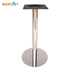Base de mesa redonda de barra de acero inoxidable de fábrica de muebles modernos