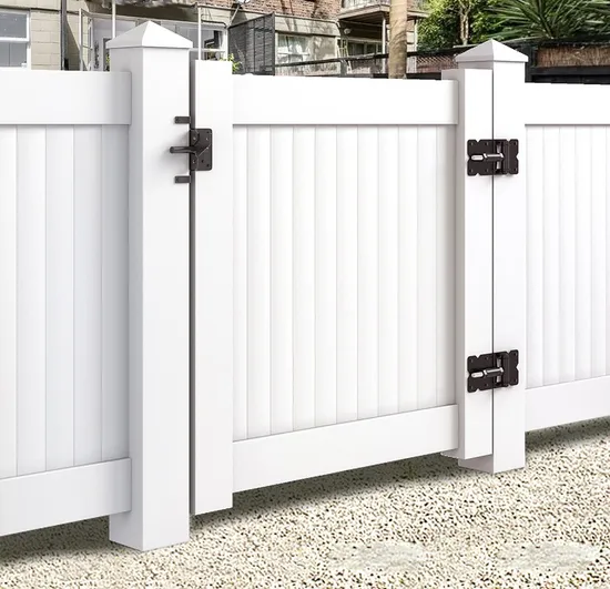 Bisagras modernas para puerta de PVC negro con tope de 90 grados: resistentes para uso en exteriores