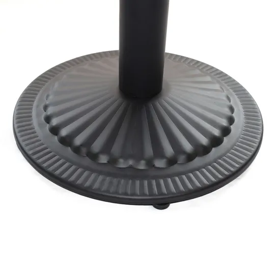 Base de mesa de hierro sólido plano negro de buena calidad para uso en restaurantes