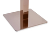 Pieza de muebles, patas de mesa de comedor con base de acero inoxidable en oro rosa