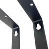 Soporte de estante de hierro en ángulo de metal negro Los mejores soportes de estante