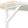 Soporte de estante Soporte de estante de pared flotante de metal de hierro con recubrimiento en polvo
