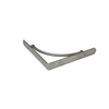 Soporte decorativo para estante de metal blanco