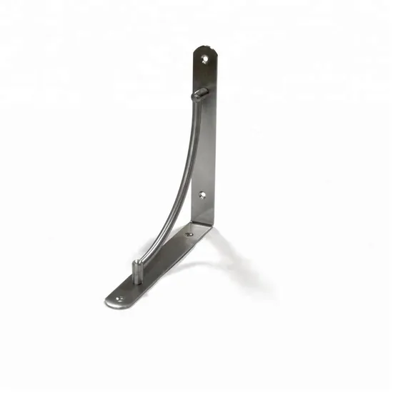 Soporte decorativo para estante de metal blanco