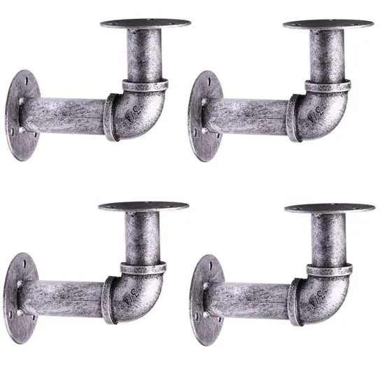 Soporte de estante montado en la pared Soporte de tubo de cobre de metal de pared colgante