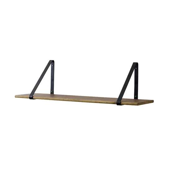 Soportes para estantes Soporte para estante negro rústico Soporte para estante de hierro