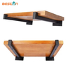 Soportes de estante flotantes negros de 8 pulgadas, soportes de estante cuadrados montados en la pared retro