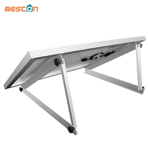 Ajustable para panel solar de 100 W, soporte de montaje de techo de panel solar de aluminio triangular