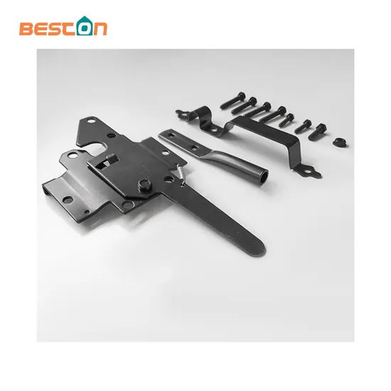 Pestillo de puerta de doble cara de hierro galvanizado de alta resistencia OEM, personalizado para cercas de jardín de madera y PVC