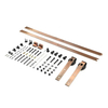 Kit de herrajes para puertas corredizas de granero de acero al carbono, clásico y personalizable, resistente para uso doméstico y comercial
