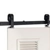 Herrajes para puertas corredizas de granero negras personalizables: solución duradera de acero inoxidable para hogares, oficinas y graneros