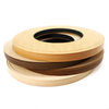 Perfil de tira de cantos coextruido de PVC de plástico brillante de grano de madera