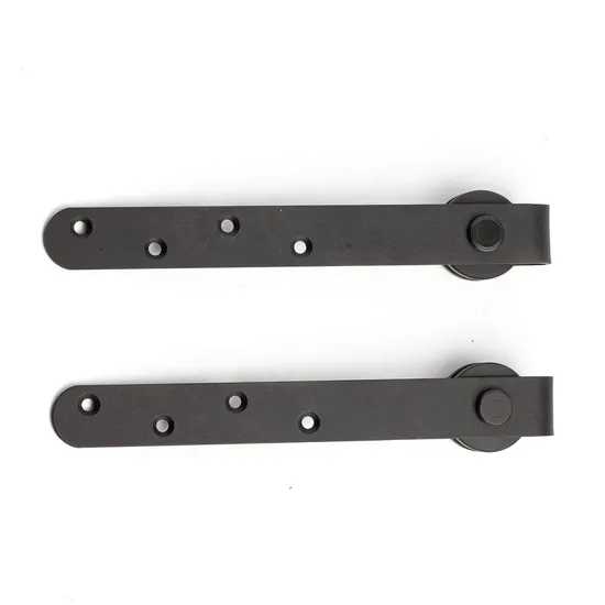 Kit de herrajes para puerta de Granero doble de hierro de derivación silenciosa Industrial rodante para gabinete
