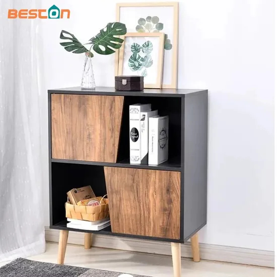 Gabinete de almacenamiento de madera para sala de estar, soporte para TV de arce, mesa auxiliar