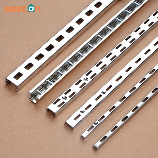 Columna AA de metal con agujeros Venta directa Canal vertical de pared ranurada